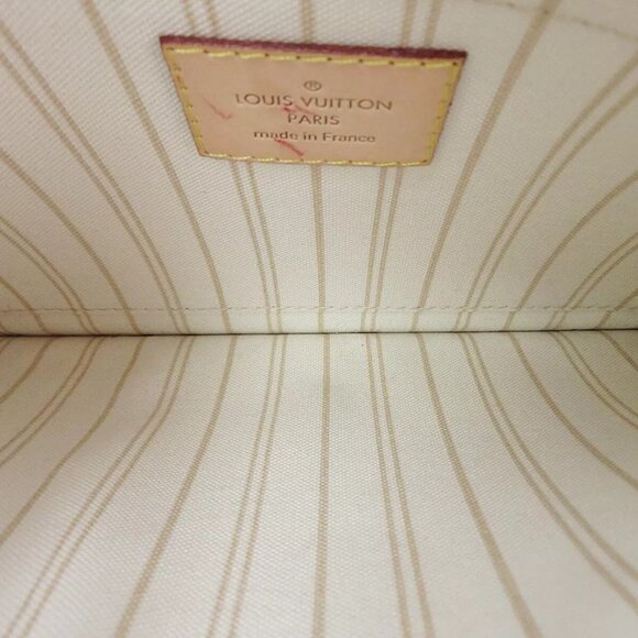 Authentic LOUIS VUITTON Neverfull MM Damier Azur Tote Bag - Picture 11 of 15